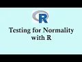 Statistics using R programming Testing for Normality with R