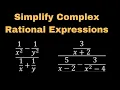 How to Simplify Complex rational expressions using the LCD