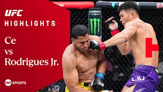 FACE-PLANT KNOCKOUT! 💥 | Liu Ce vs Levi Rodrigues Jr. | #UFCShanghai Highlights