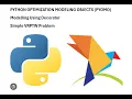 PYTHON OPTIMIZATION MODELING OBJECTS PYOMO
