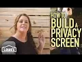 How to Build a Privacy Screen w Monica from The Weekender