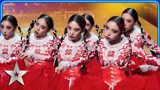 Idolls put SINISTER SPIN on NUTCRACKER dance routine | Unforgettable Audition | Britain's Got Talent