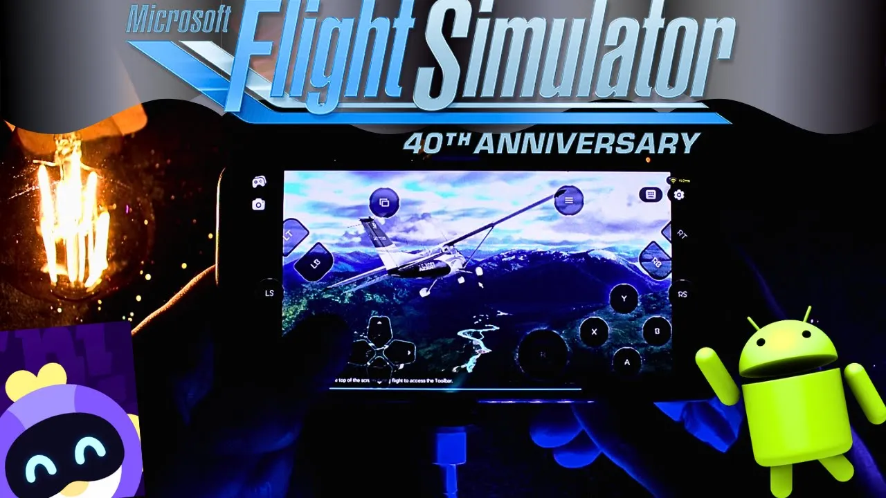 Microsoft Flight Simulator 40th Anniversary Edition | Mobile Android Gameplay | Cloud Gaming Chikii