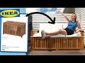 DIY outdoor sofa from IKEA storage boxes DIY IKEA Hack