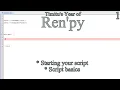 Year of Ren py - Part 1