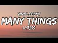 Zinoleesky - Many things (Lyrics) #zinoleesky #manythings #music #lyrics #trending