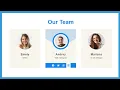 Create Responsive Our Team section by using HTML and CSS meet the team web design template