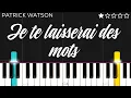Download Lagu Patrick Watson -  Je te laisserai des mots | EASY Piano Tutorial