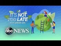 It s Not Too Late with Ginger Zee Cold weather and global warming l ABC News
