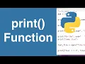 print Function Python Tutorial
