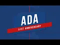 What is the ADA Three Milestones to Celebrate