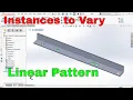 Linear Pattern at different distance in SolidWorks