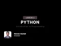 Introduction to Programming using Python Lesson 04