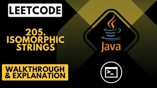 LeetCode 205 Isomorphic Strings Walkthrough Java