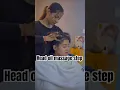 Head oil massage massage step relaxing massage