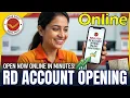 Open Post Office RD Account from home How to Open RD Account Online India Post Net Banking