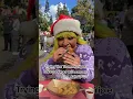 Eating Triple Cheeseburger at Disneyland