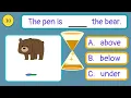 Prepositions of Place Quiz for kids