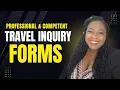 TravelJoy Master Inquiry Form Save Time Book Clients Faster Inquiry Forms