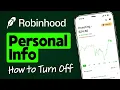 Download Lagu How to Turn Off Personal Information Sharing on Robinhood