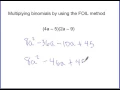 Lesson 8-3 Multiplying Polynomials