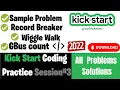 Coding Practice with Kick Start Session 3 2022 All Problem Solution