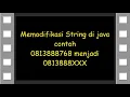 Pertemuan 10 Memodifikasi String di Java Netbeans