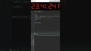 How to make a clock app using python