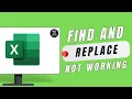 Fix Find and Replace Not Working in Microsoft Excel