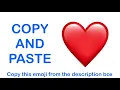 Red Heart EMOJI APPLE - COPY and PASTE EMOJIS