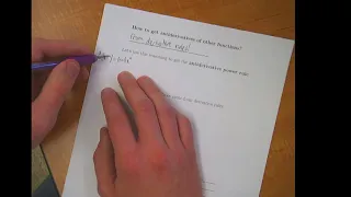 Purdue MATH 16010 Lesson 27 Antiderivatives and Indefinite Integration I