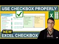 How to Use Excel Checkboxes Interactive Checklists Reports Checkbox in excel