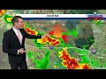 Showers thunderstorms move over Everglades brush fire