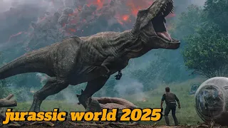 فريق يروح جزيرة مليانة ديناصورات لأجل مهمتهم وجمع عينات دم Jurassic World 2025 