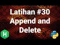 HackerRank 30 Ulasan Soal Append and Delete Algoritma Pemrograman tingkat kesulitan mudah