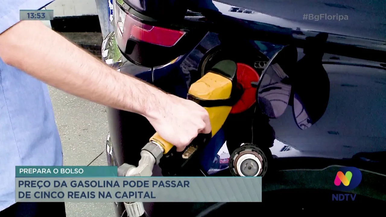 Preço da gasolina pode passar de cinco reais em Florianópolis
