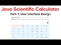 Java Swing Calculator Project Part-1 UI Design