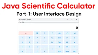 Java Swing Calculator Project Part-1 UI Design