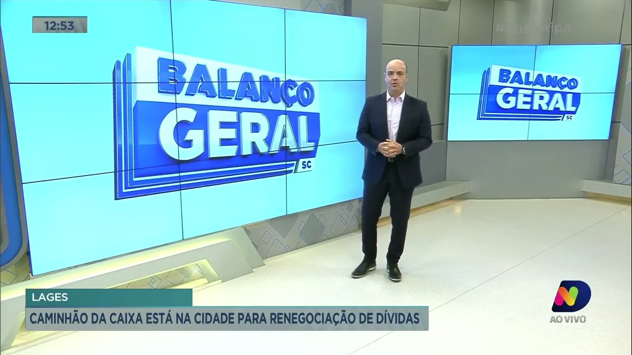 Caminhão da caixa está em Lages para renegociação de dívidas