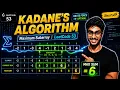 Kadane s Algorithm MaxSubarray Leetcode 53 DSA Playlist