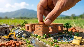 Miniature Flood Recovery | Building a Brick Hospital & School Step by Step