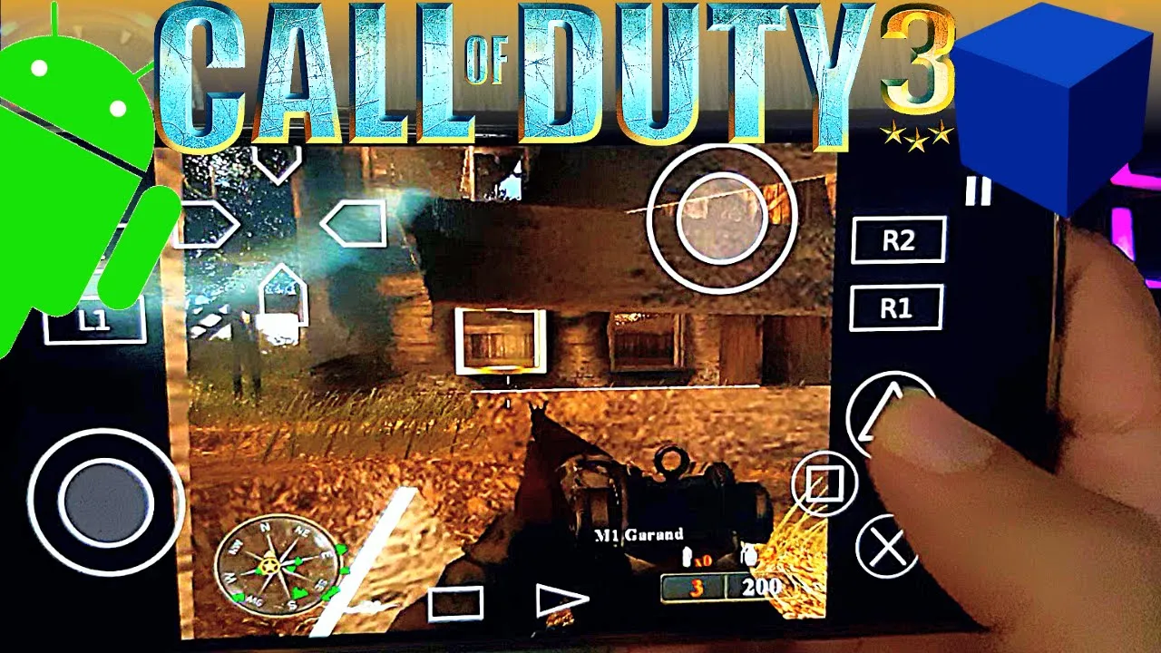Call of Duty 3 - PS2 Emulator Android Gameplay - Aether SX2 APK - Call of Duty 3 Mobile 2022