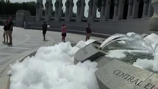 Vandal defaces WWII Memorial with graffiti bubbles NBC4 Washington