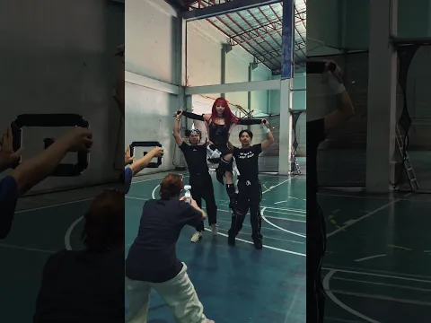 BEHIND THE CAM | LISA - "SaWaDiKa" dance cover w/ THE TRIBE & PERILOUS #Lisa #shorts