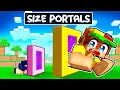 Download Lagu Using SIZE PORTALS To Prank My Friends In Minecraft!