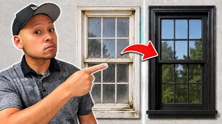 How to Paint OLD Vinyl Windows ANY Color Without Replacing Them!