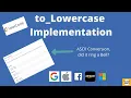 LeetCode 709 To Lower Case Implementing lowercase conversion function Java Implementation