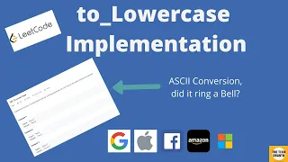 LeetCode 709 To Lower Case Implementing lowercase conversion function Java Implementation