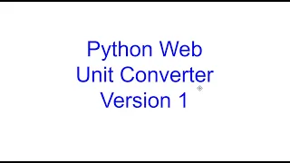 Unit Converter Web Application Version 1 Learn Python From Scratch 19 Kovolff