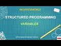 STRUCTURED PROGRAMMING Naming Declaring and Initializing Variables